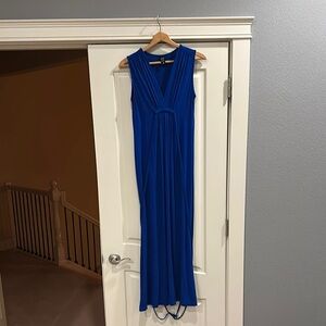 Olian Blue Maternity Maxi Gown